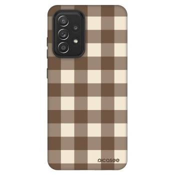 Hülle für Samsung Galaxy A52 5G A525F - Brown grid