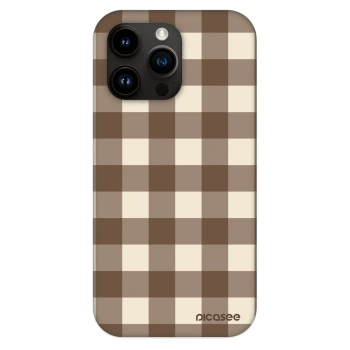 Hülle für Apple iPhone 13 Pro - Brown grid