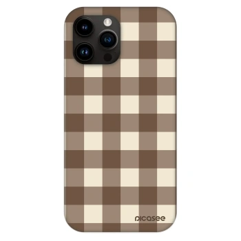 Hülle für Apple iPhone 13 Pro Max - Brown grid