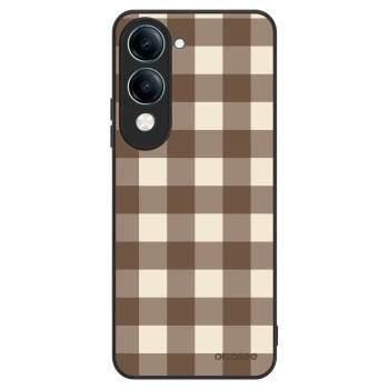 Hülle für Vivo Y29s 5G - Brown grid