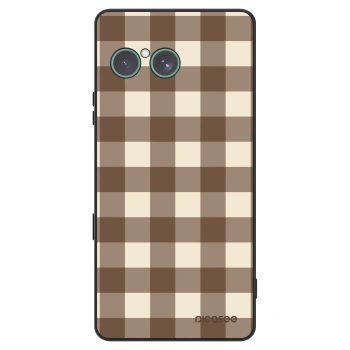 Hülle für Sony Xperia 10 VII - Brown grid