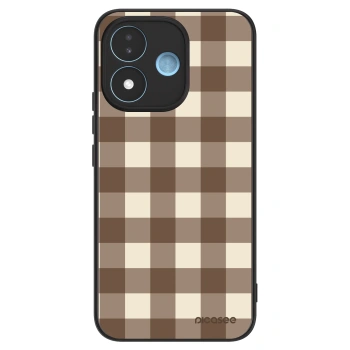 Hülle für Xiaomi Redmi Note 17 5G - Brown grid