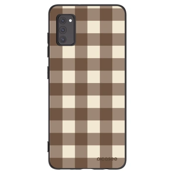 Hülle für Samsung Galaxy A41 A415F - Brown grid