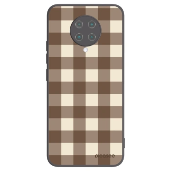 Hülle für Xiaomi Poco F2 Pro - Brown grid