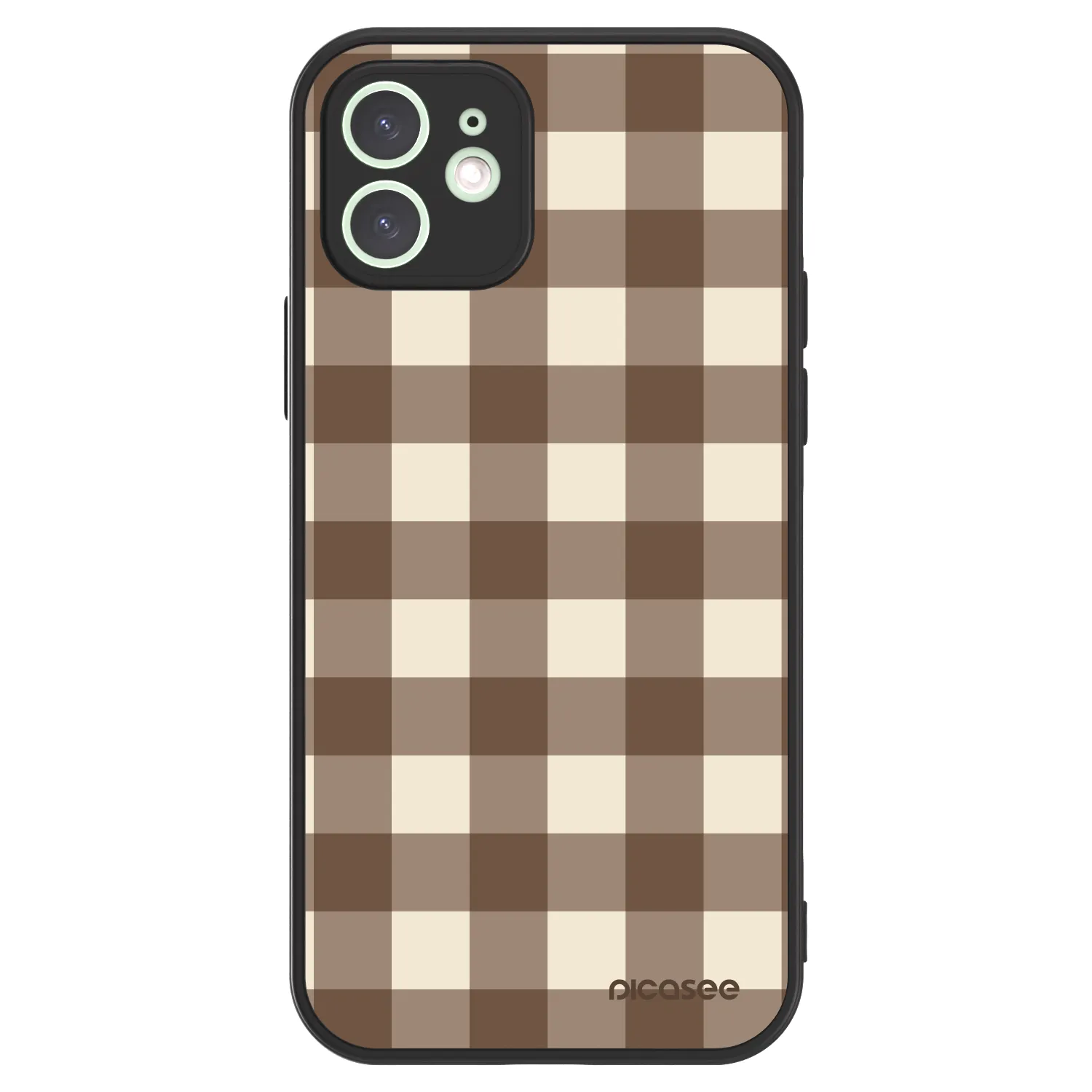 Picasee ULTIMATE CASE für Apple iPhone 12 - Brown grid