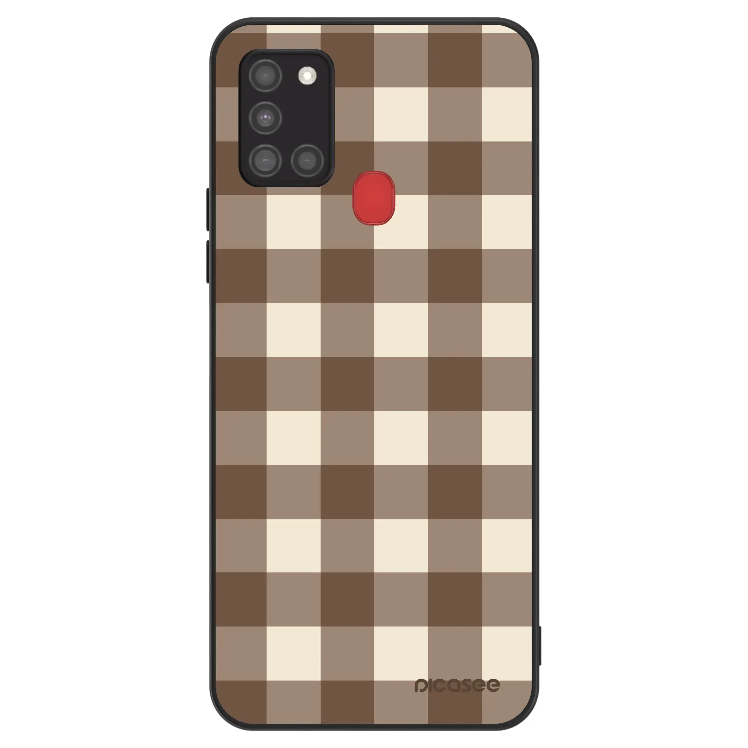 Picasee ULTIMATE CASE für Samsung Galaxy A21s - Brown grid