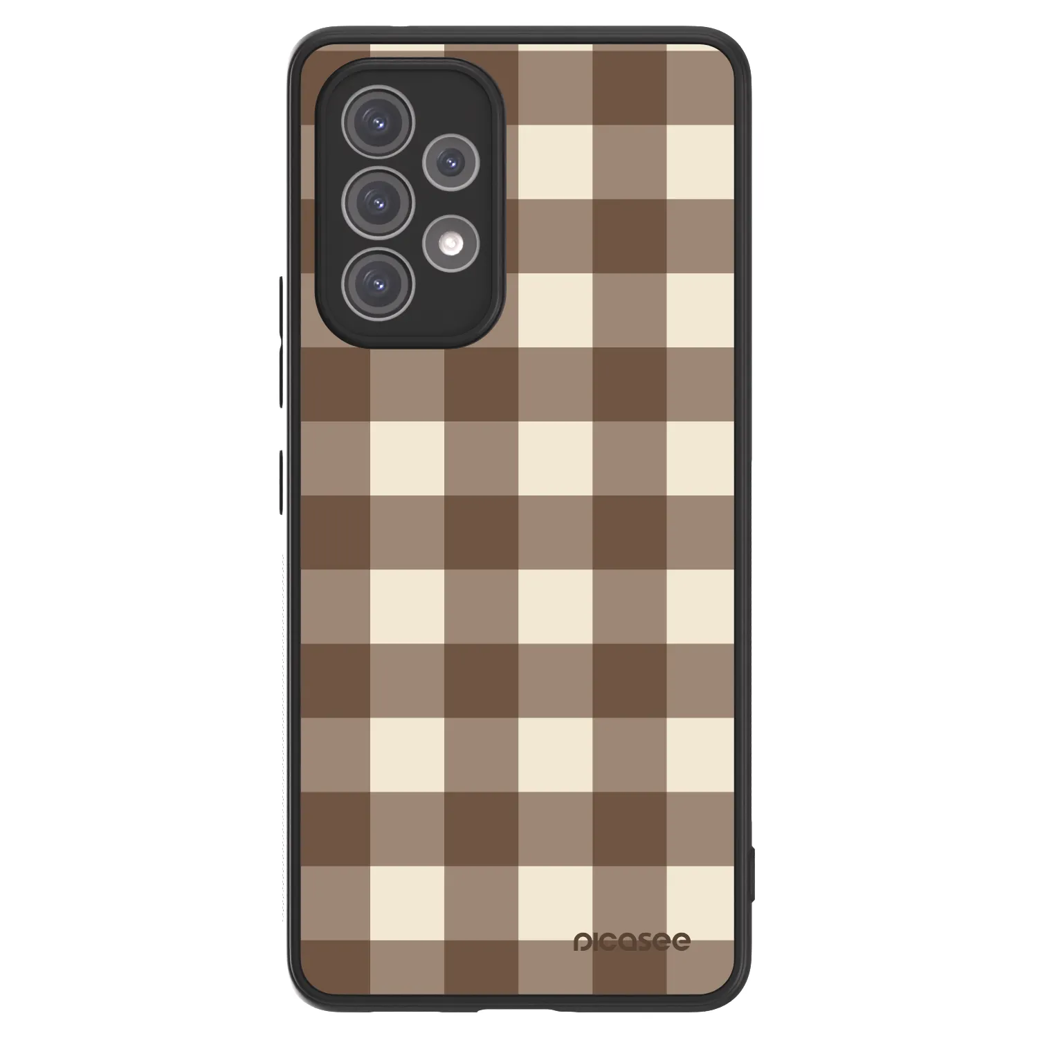 Picasee ULTIMATE CASE für Samsung Galaxy A52 5G A525F - Brown grid
