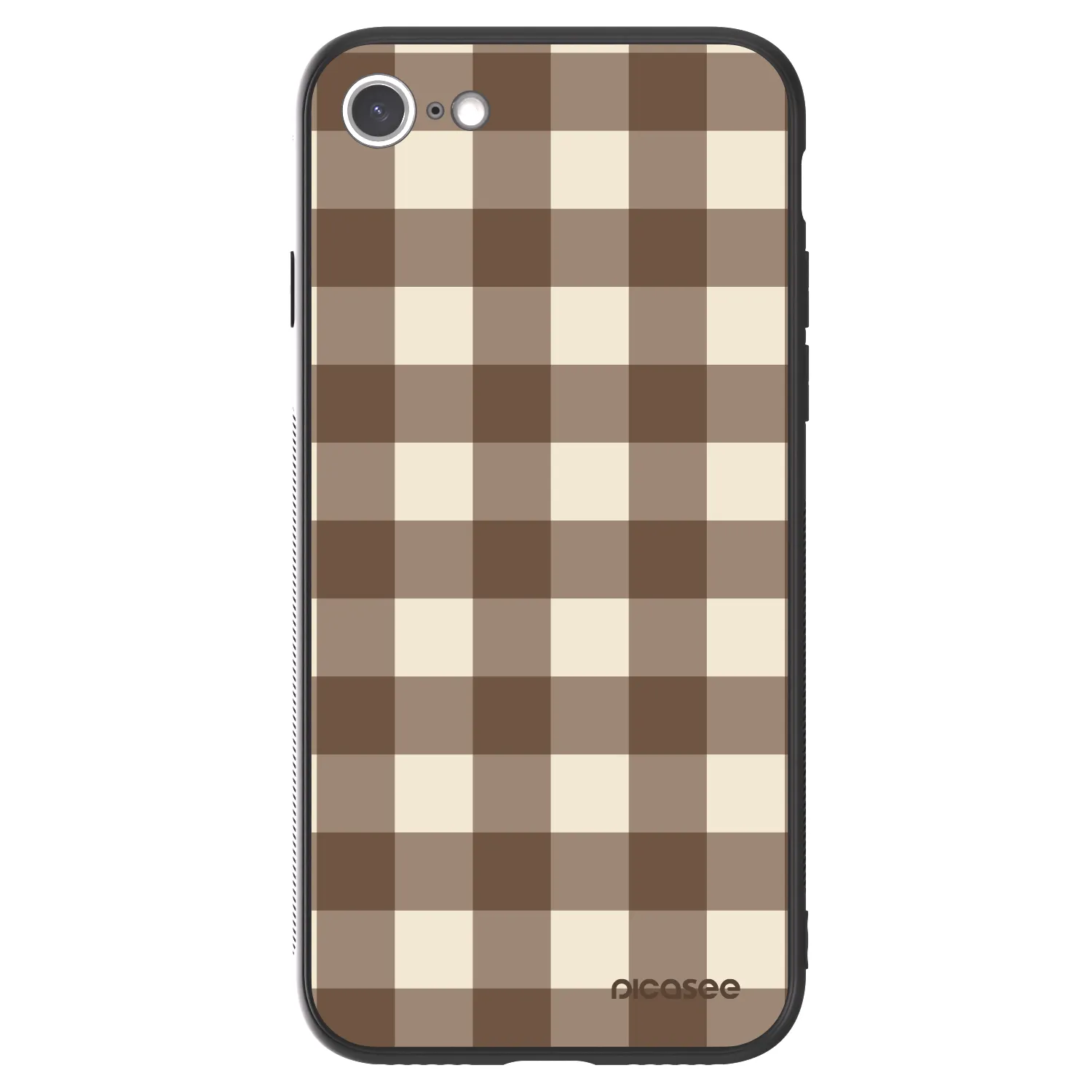 Picasee ULTIMATE CASE für Apple iPhone SE 2022 - Brown grid