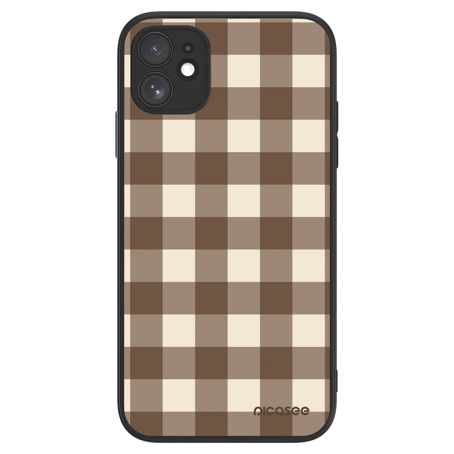 Picasee ULTIMATE CASE MagSafe für Apple iPhone 11 - Brown grid