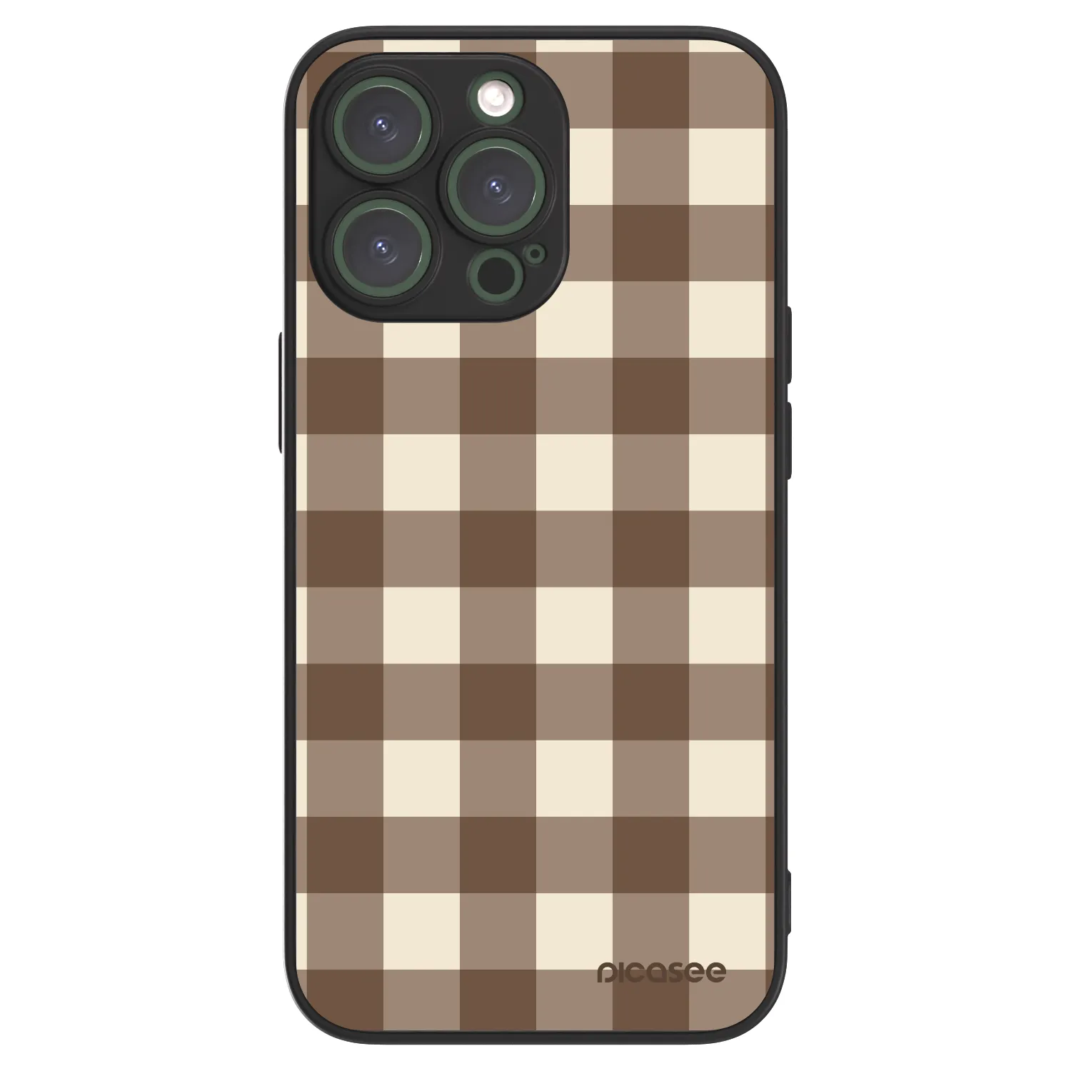 Picasee ULTIMATE CASE MagSafe für Apple iPhone 13 Pro - Brown grid