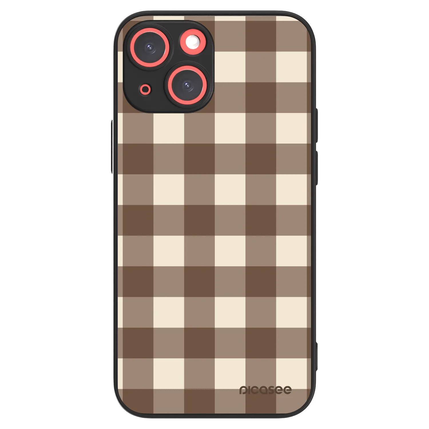Picasee ULTIMATE CASE MagSafe für Apple iPhone 13 mini - Brown grid