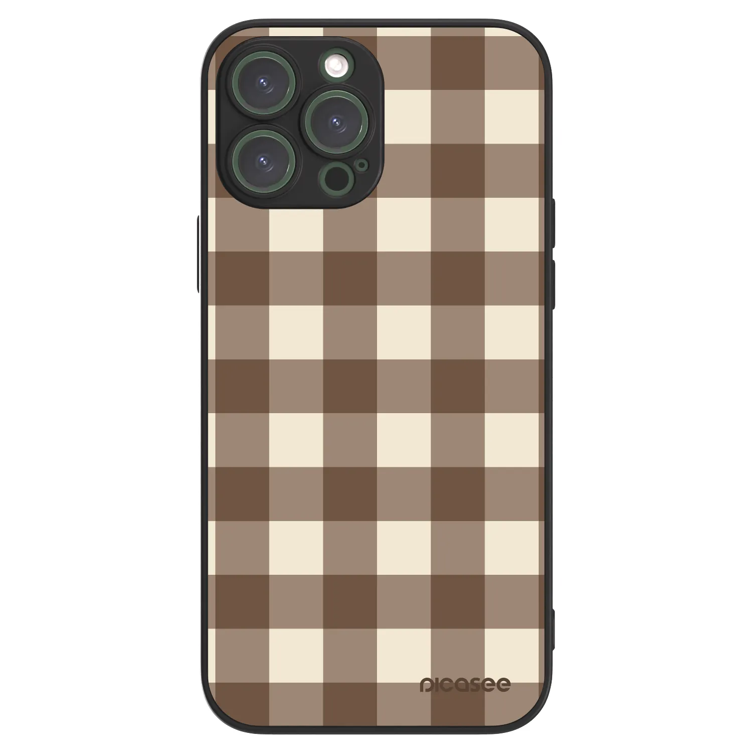 Picasee ULTIMATE CASE MagSafe für Apple iPhone 13 Pro Max - Brown grid
