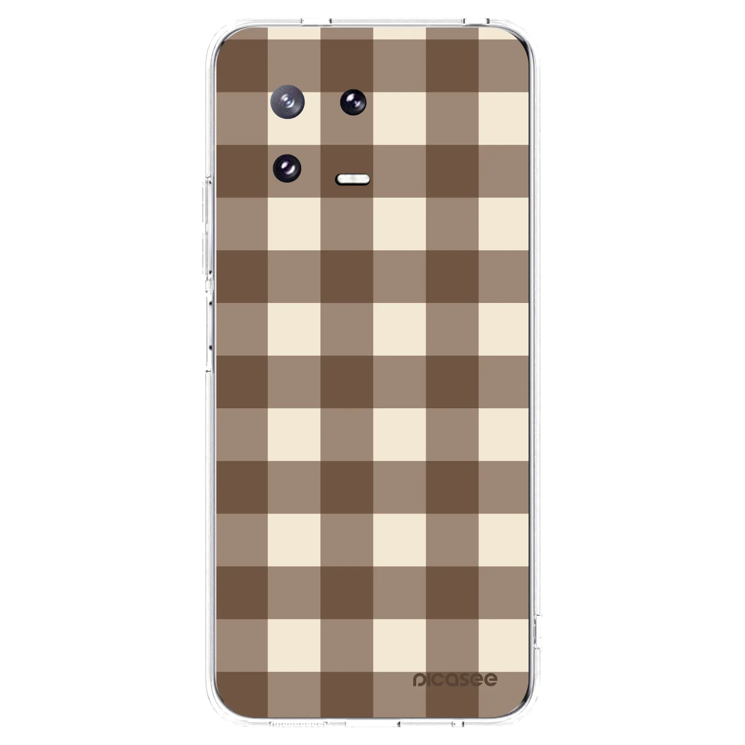 Picasee Xiaomi 13 Pro Hülle - Transparentes Silikon - Brown grid