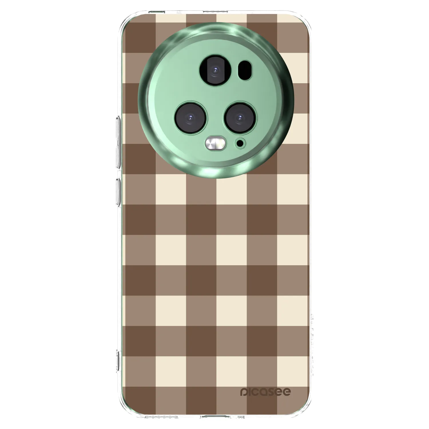 Picasee Honor Magic5 Pro Hülle - Transparentes Silikon - Brown grid