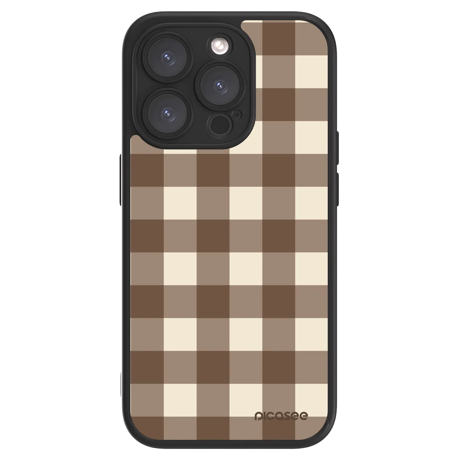 Picasee ULTIMATE CASE für Apple iPhone 15 Pro - Brown grid