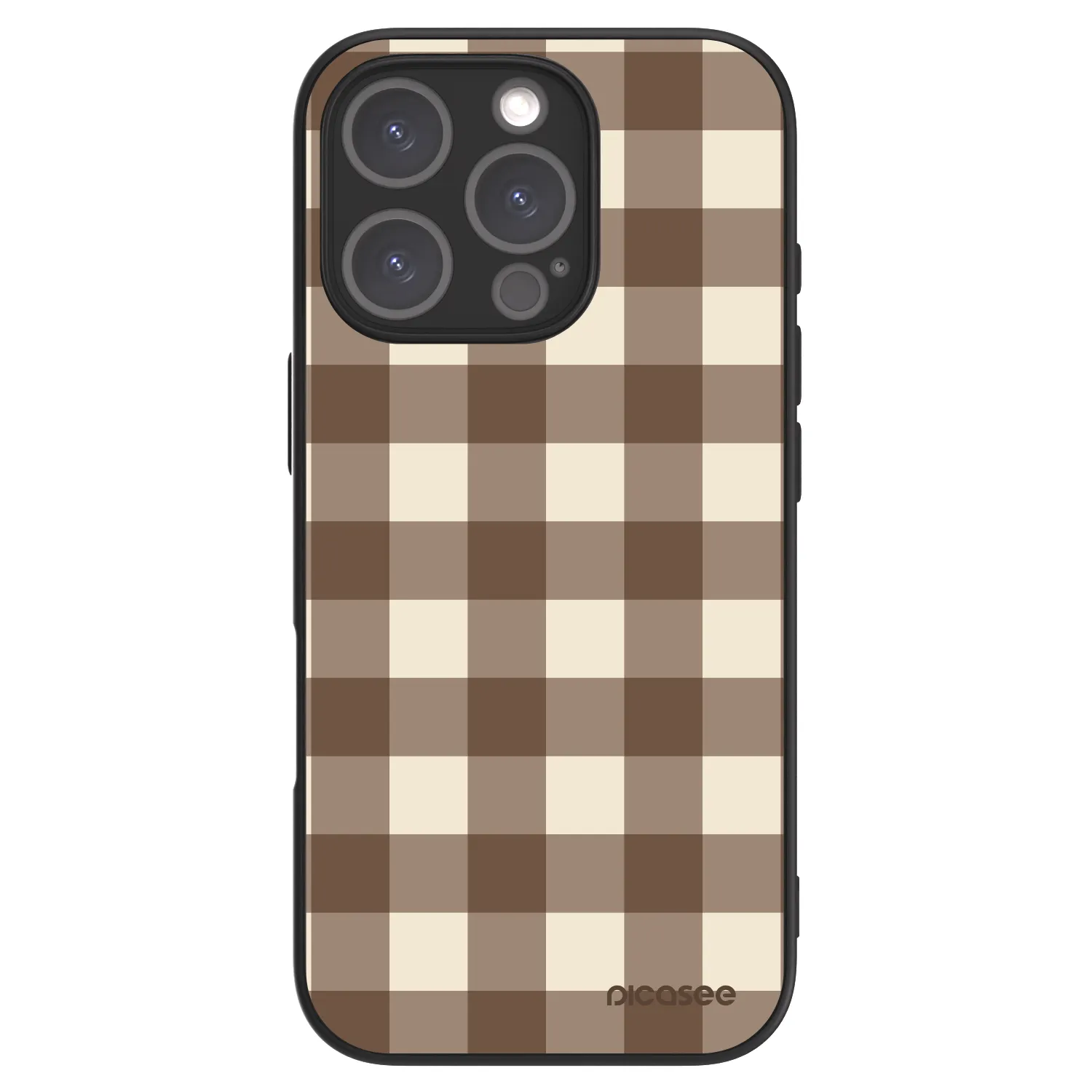 Picasee ULTIMATE CASE MagSafe für Apple iPhone 16 Pro - Brown grid
