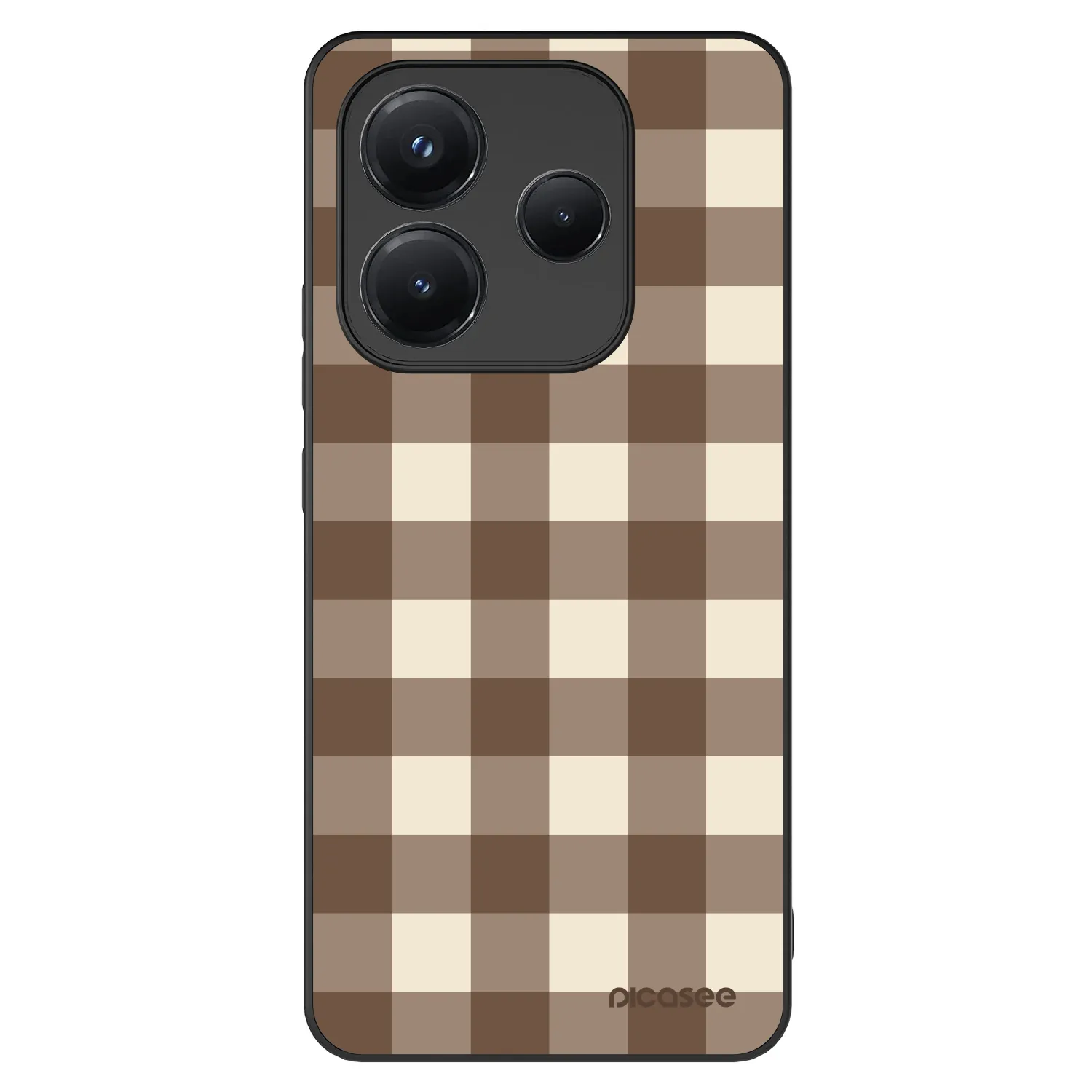 Picasee ULTIMATE CASE für Xiaomi Redmi Note 14 5G - Brown grid