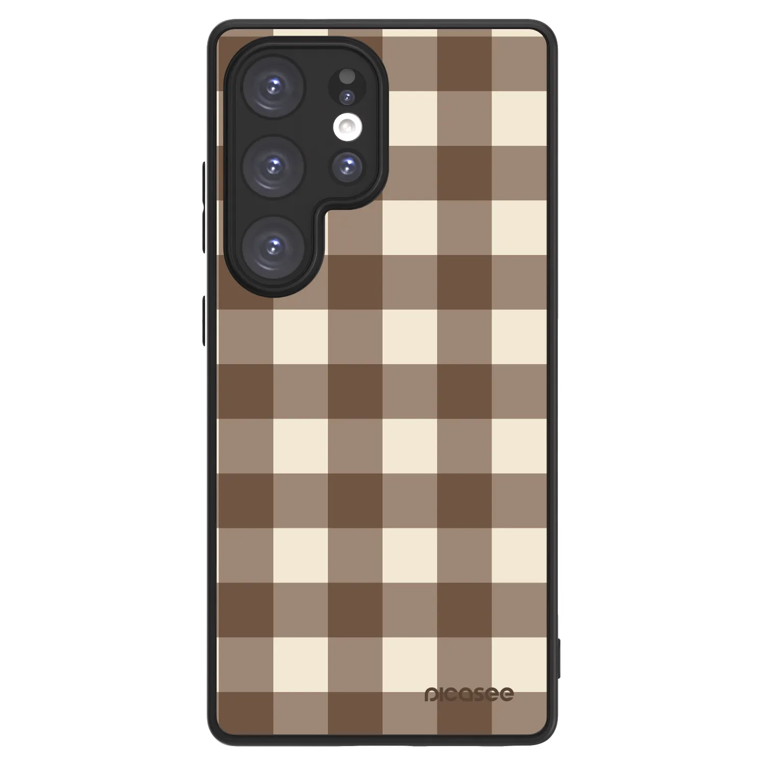 Picasee ULTIMATE CASE PowerShare für Samsung Galaxy S25 Ultra 5G - Brown grid