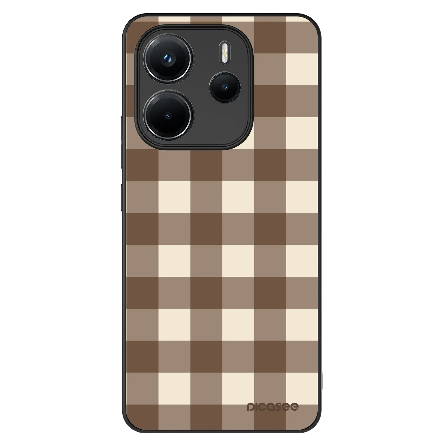 Picasee ULTIMATE CASE für Xiaomi Redmi Note 14 4G - Brown grid