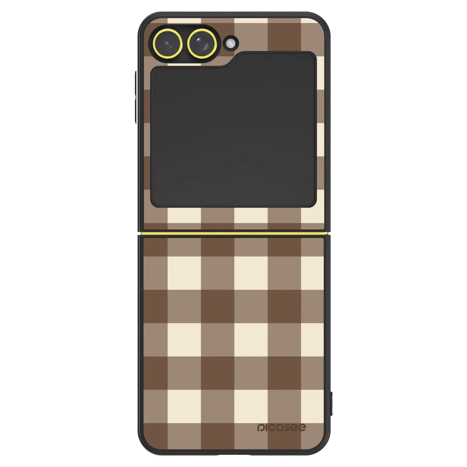Picasee ULTIMATE CASE für Samsung Galaxy Z Flip5 5G - Brown grid