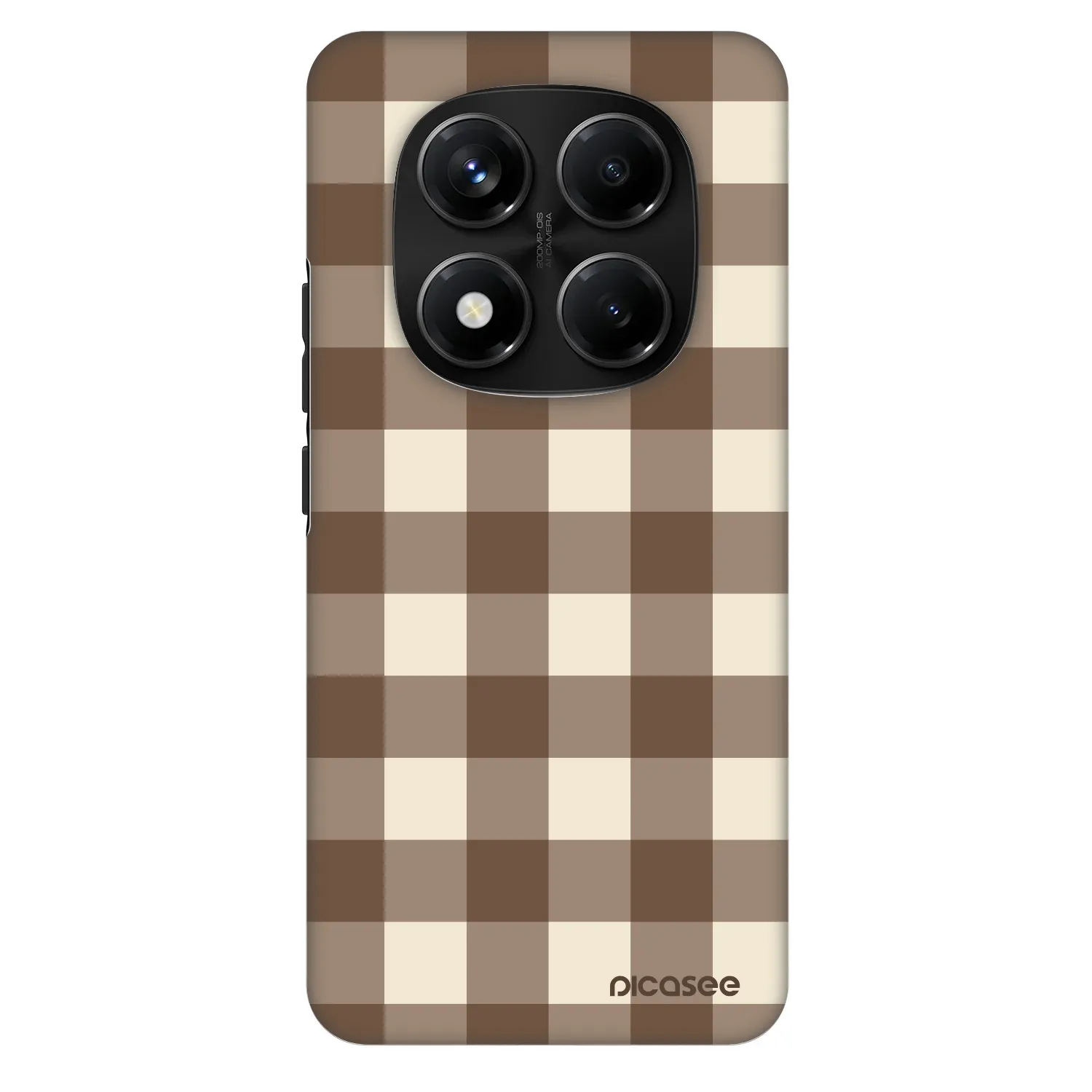 Picasee Fashion Case für Xiaomi Redmi Note 14 Pro+ 5G - Brown grid