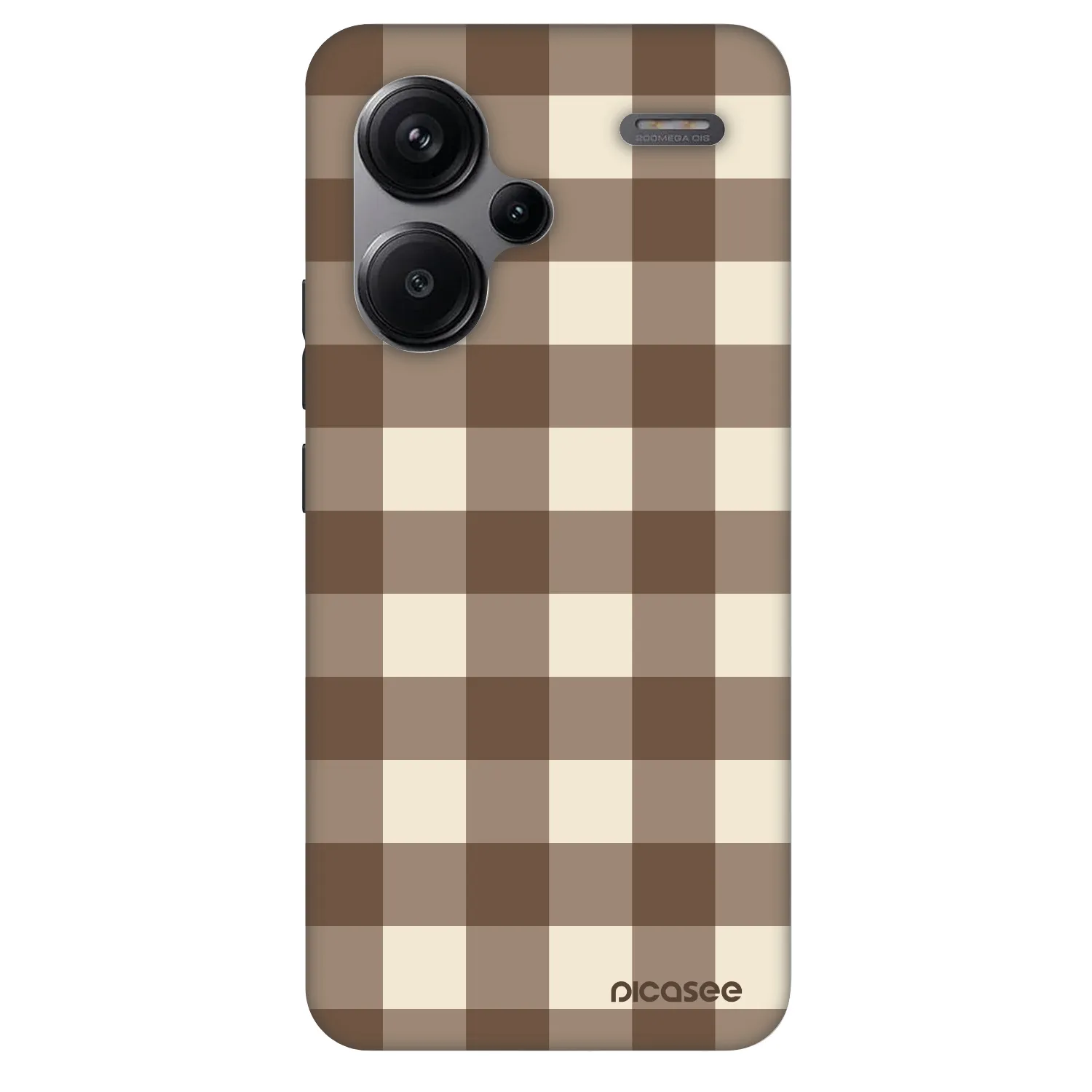 Picasee Fashion Case für Xiaomi Redmi Note 13 Pro+ 5G - Brown grid
