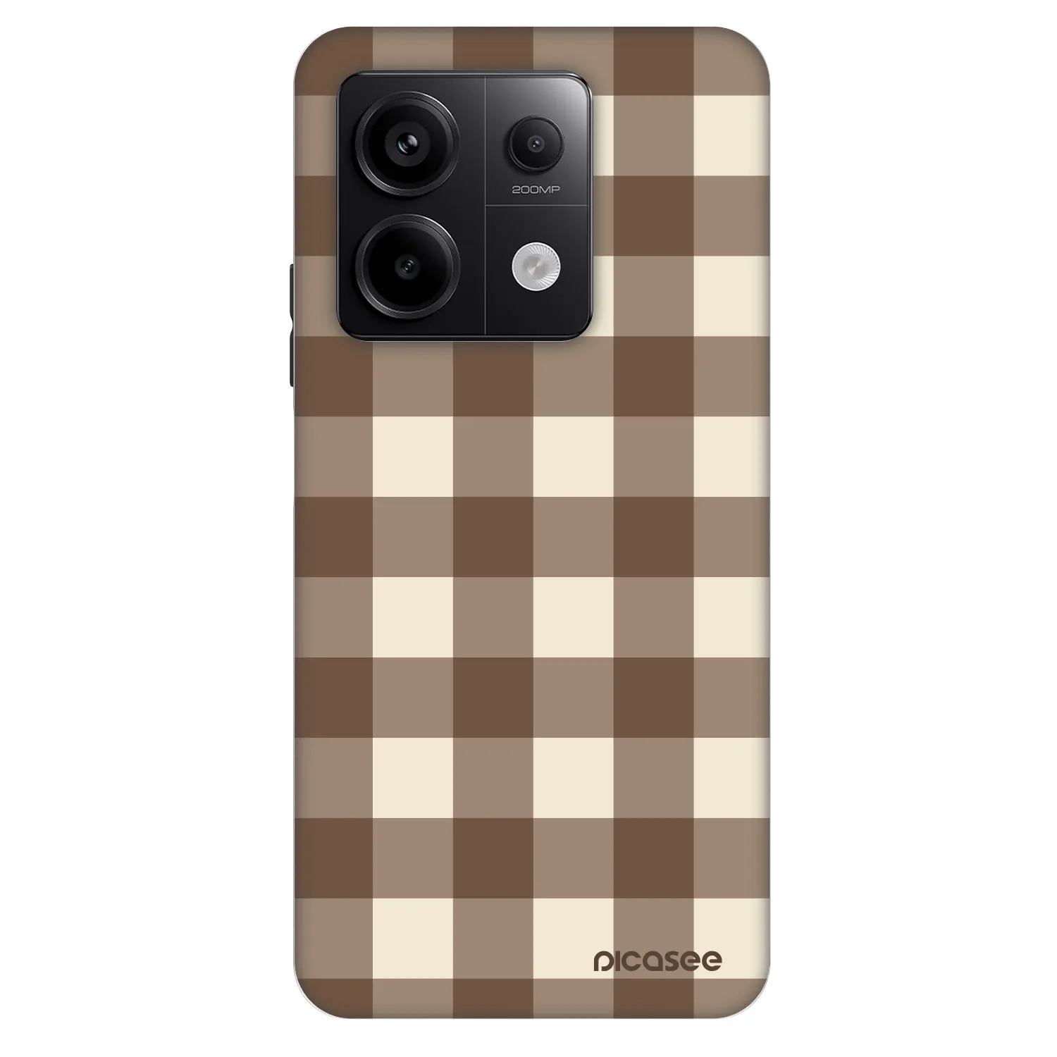 Picasee Fashion Case für Xiaomi Redmi Note 13 Pro 5G - Brown grid