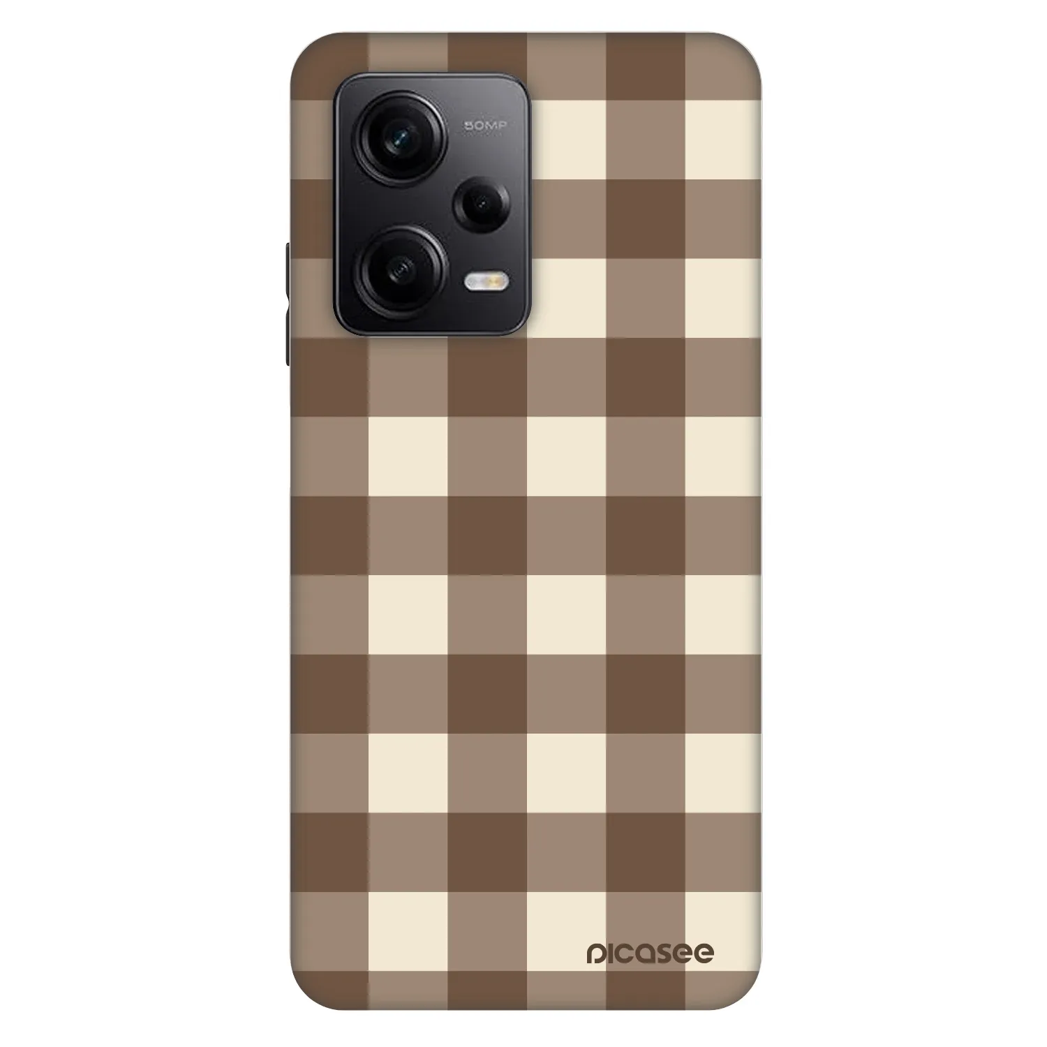 Picasee Fashion Case für Xiaomi Redmi Note 12 Pro 5G - Brown grid