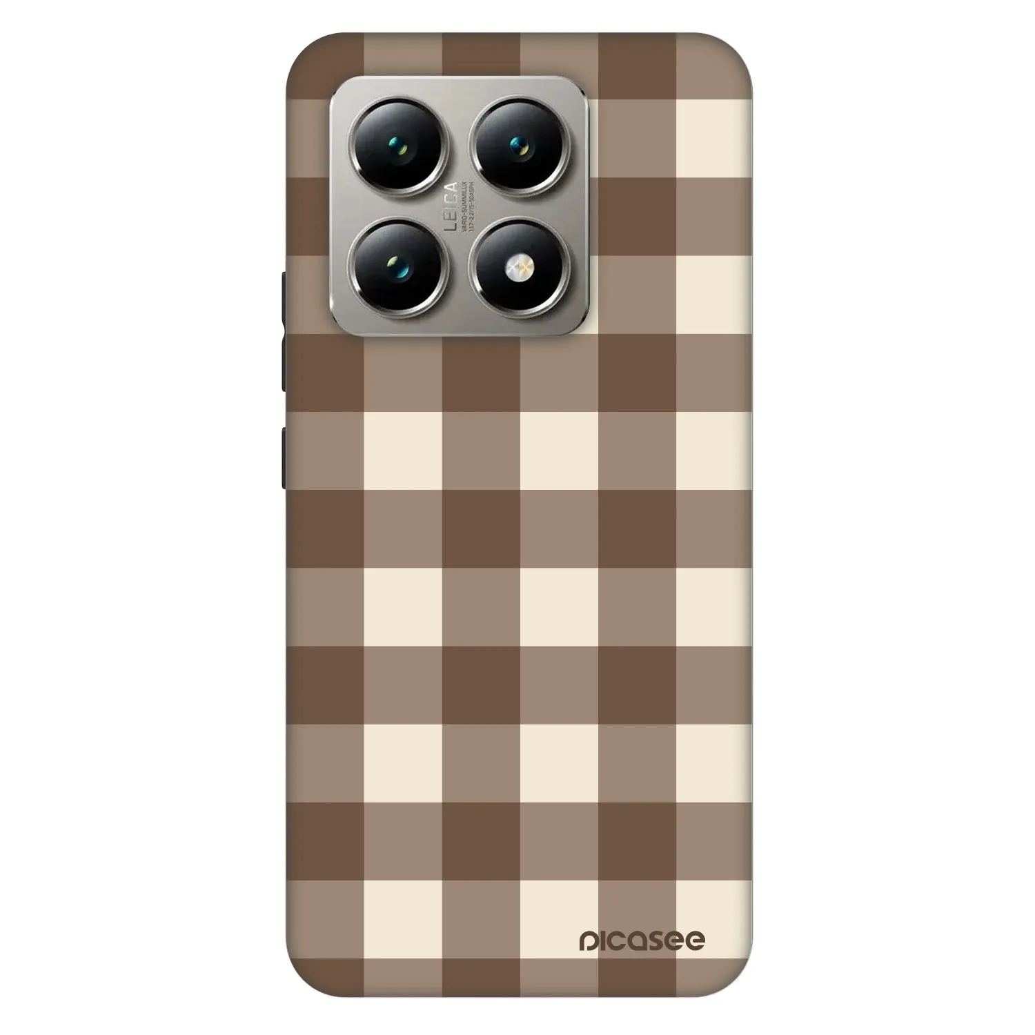 Picasee Fashion Case für Xiaomi 14T - Brown grid
