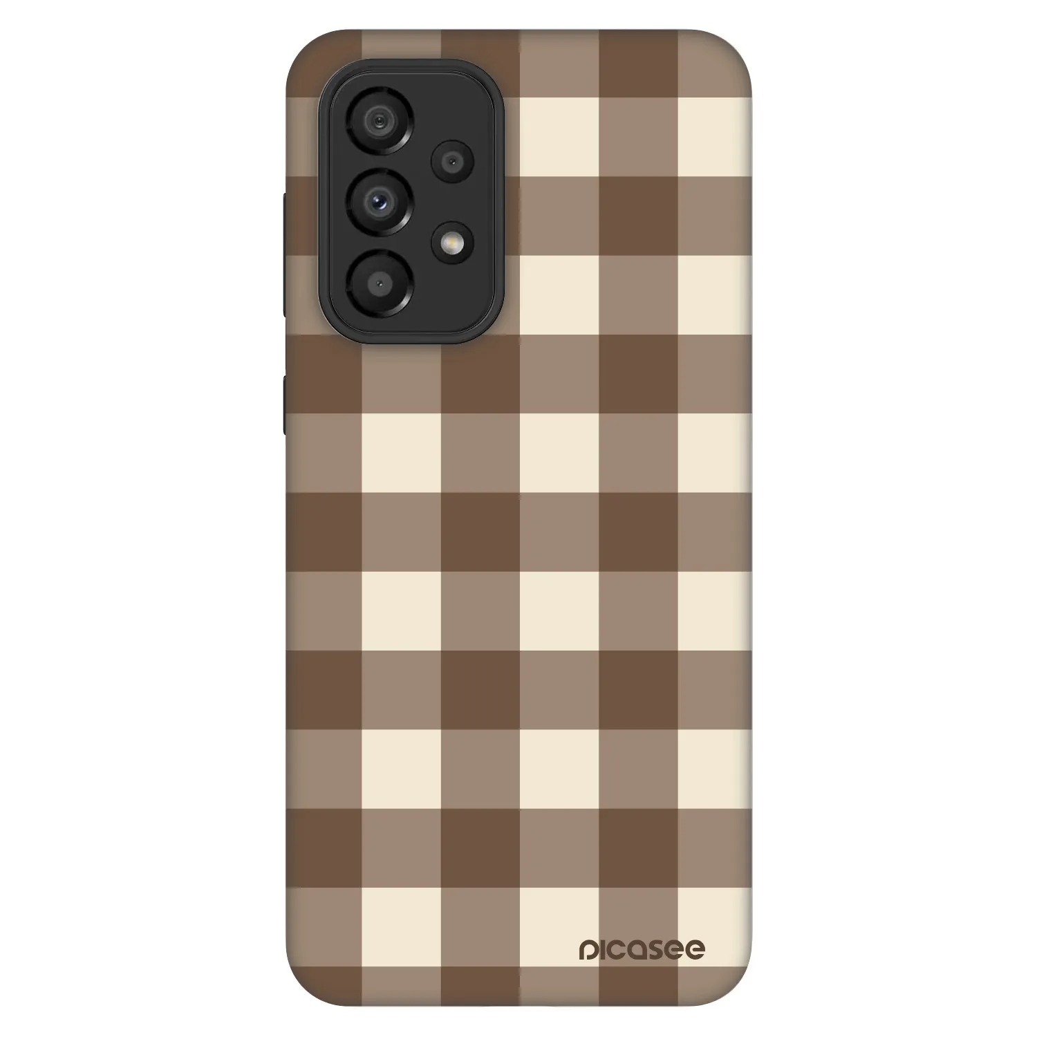 Picasee Fashion Case für Samsung Galaxy A33 5G A336 - Brown grid