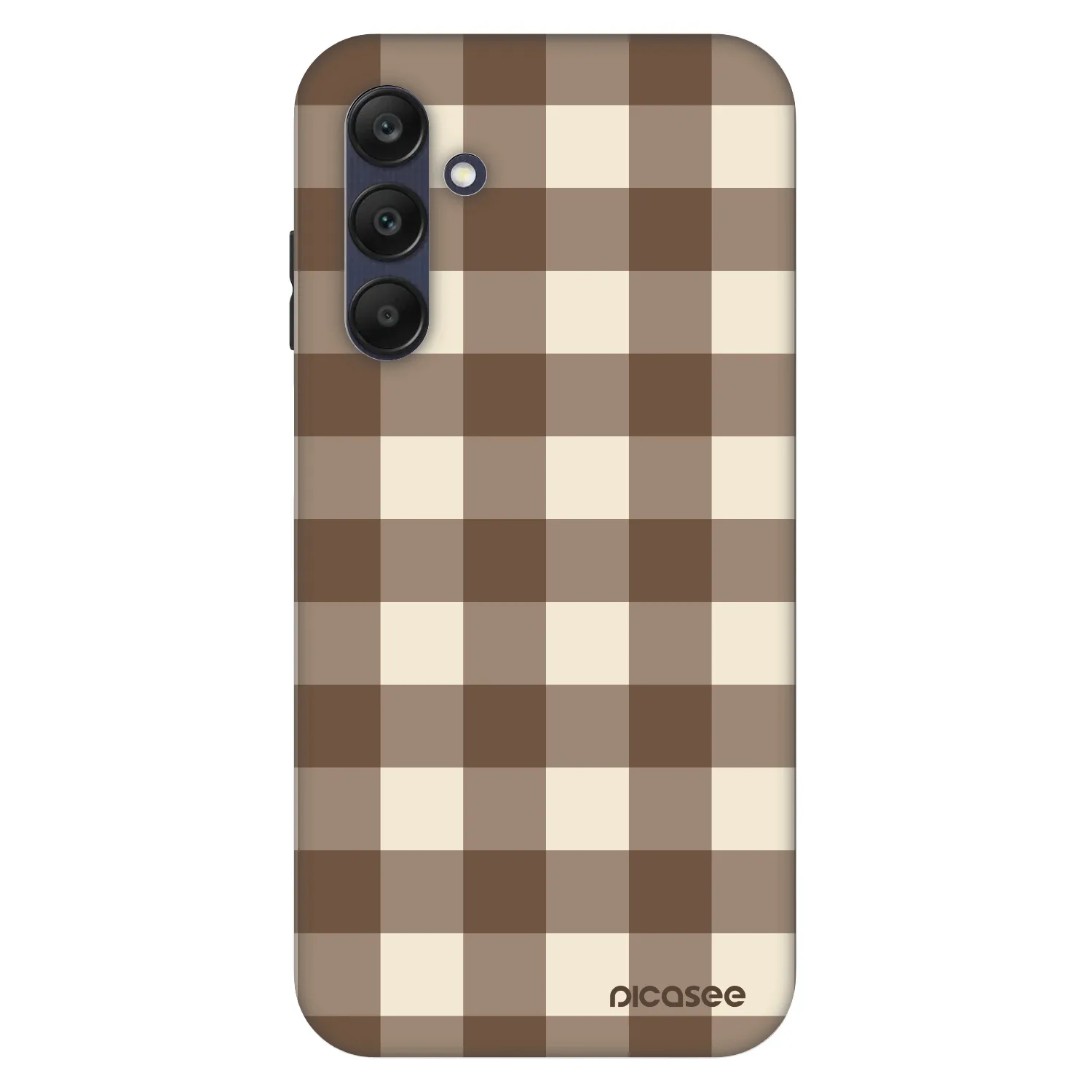 Picasee Fashion Case für Samsung Galaxy A25 A256B 5G - Brown grid