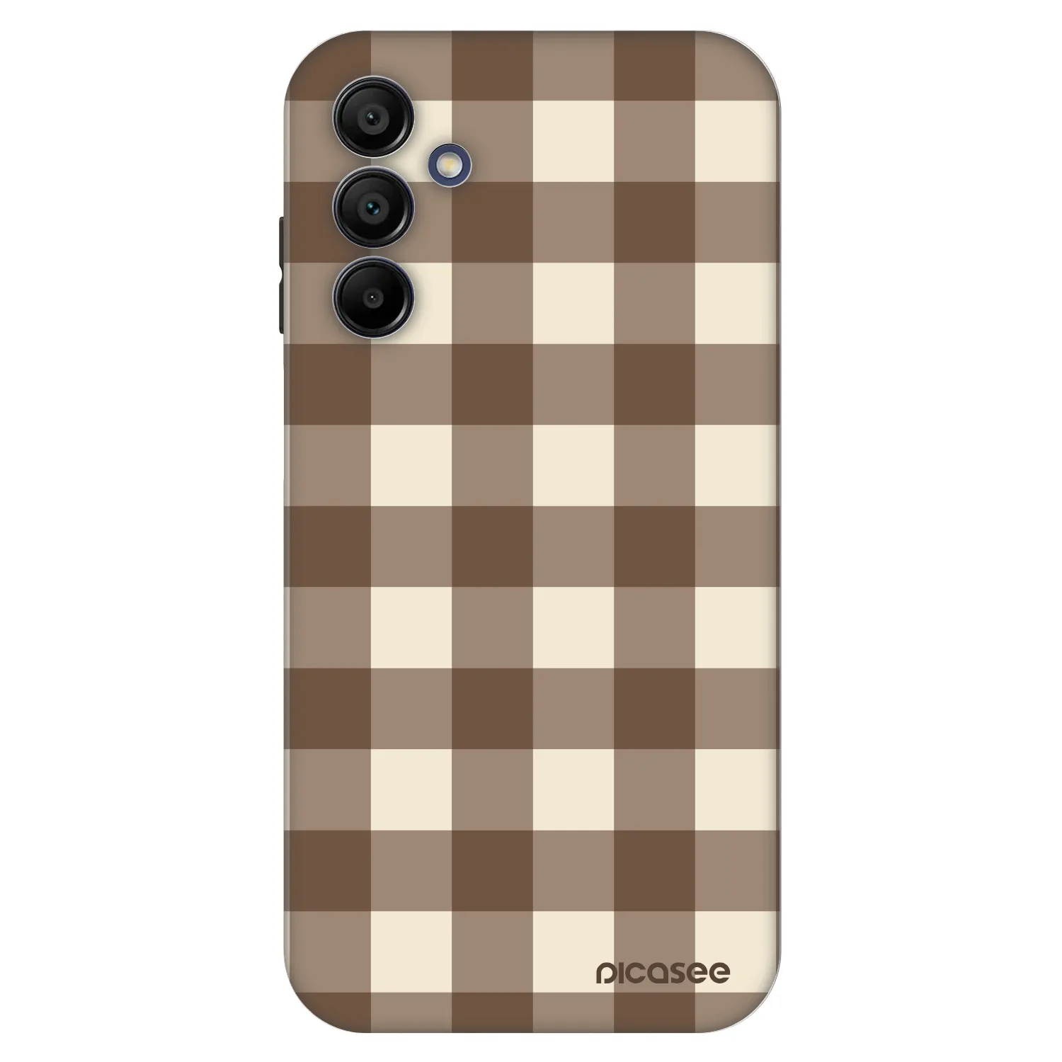 Picasee Fashion Case für Samsung Galaxy A15 A155F 4G - Brown grid