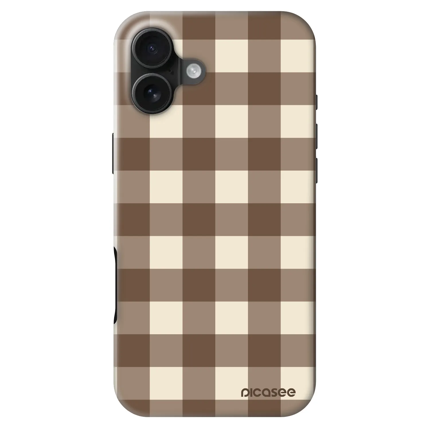 Picasee Fashion Case MagSafe für Apple iPhone 16 Plus - Brown grid