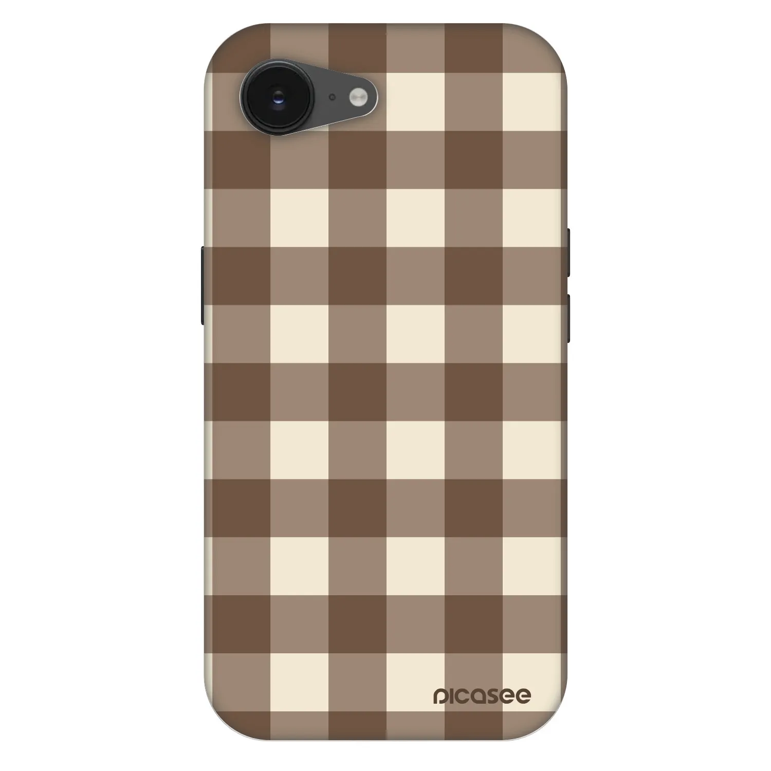 Picasee Fashion Case MagSafe für Apple iPhone 16e - Brown grid