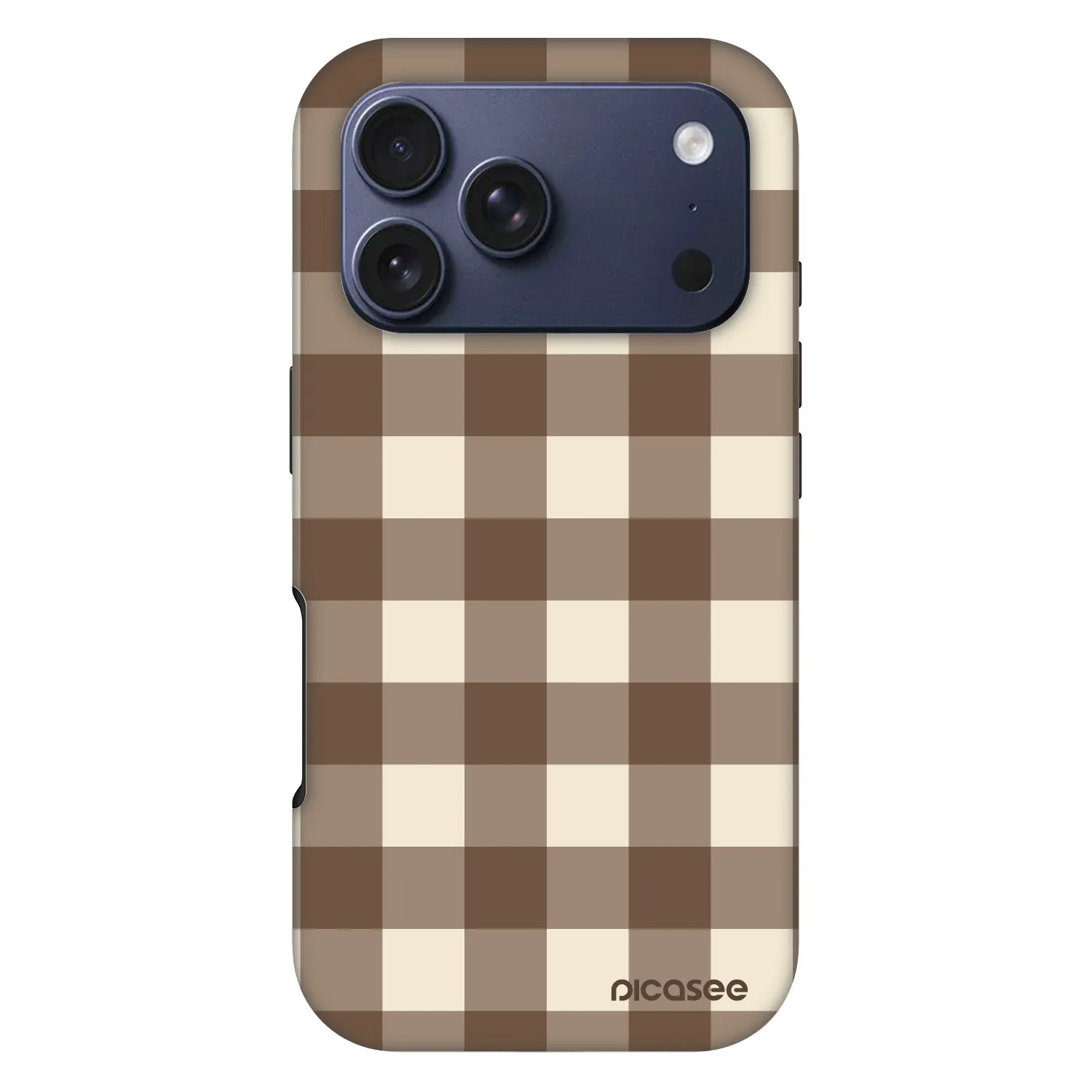 Picasee Fashion Case MagSafe für Apple iPhone 17 Pro - Brown grid