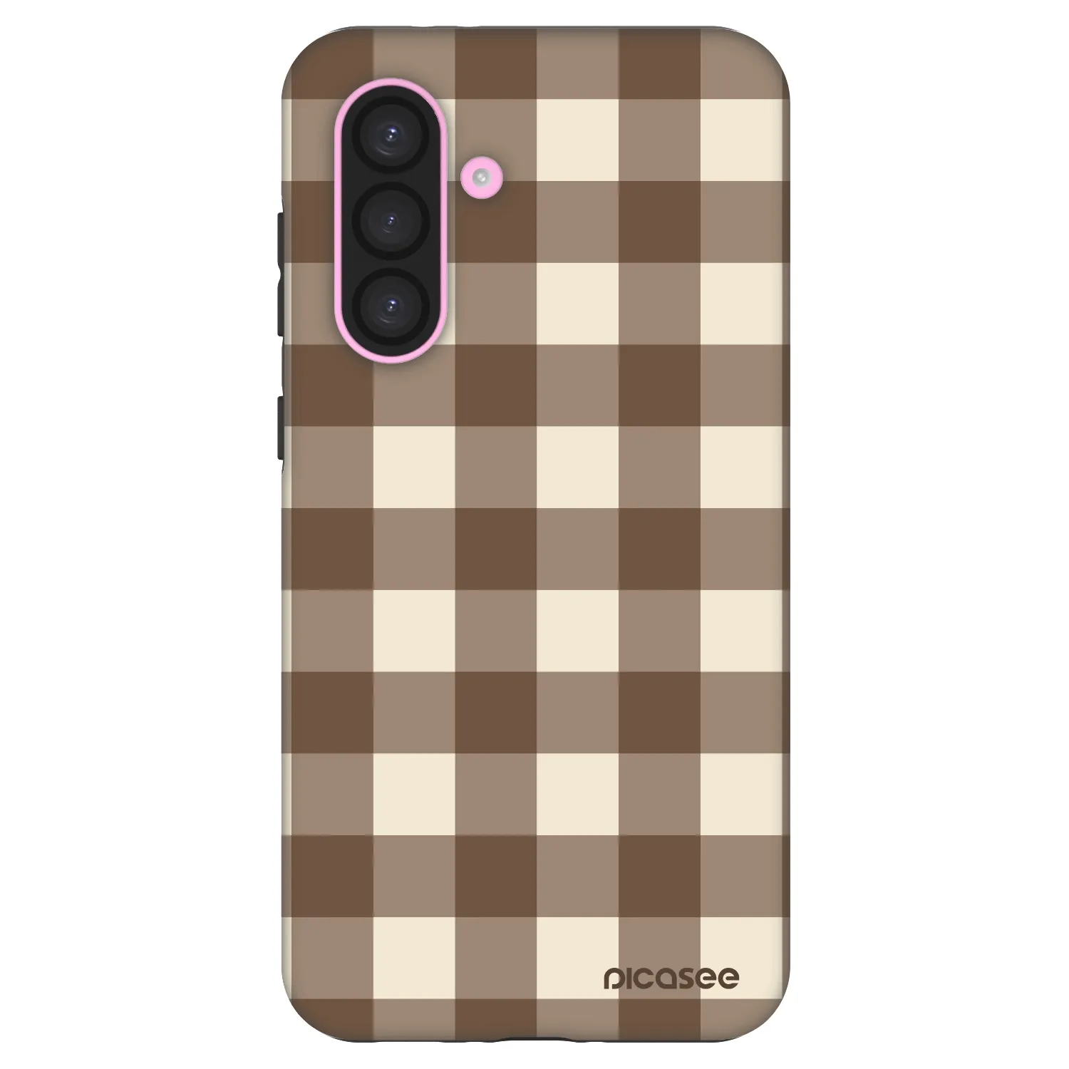 Picasee Fashion Case für Samsung Galaxy A56 5G A566B - Brown grid