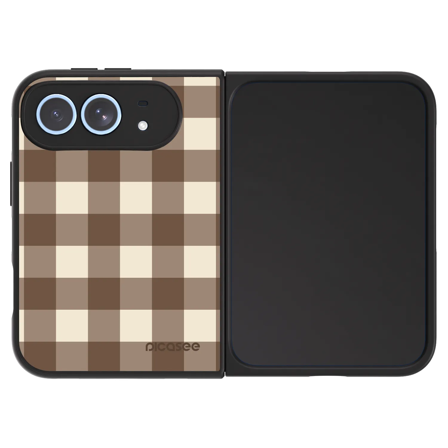Picasee ULTIMATE CASE MagSafe für Apple iPhone Duo - Brown grid