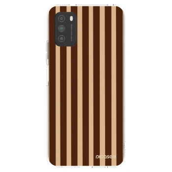 Picasee Xiaomi Poco M3 Hülle - Transparentes Silikon - Brown lines