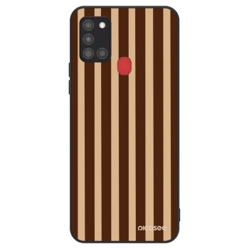 Hülle für Samsung Galaxy A21s - Brown lines