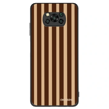 Hülle für Xiaomi Poco X3 - Brown lines