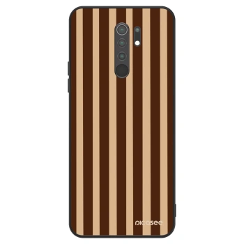 Hülle für Xiaomi Redmi 9 - Brown lines