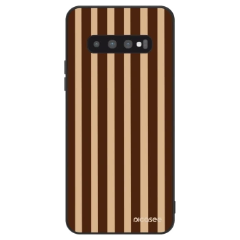 Hülle für Samsung Galaxy S10 G973 - Brown lines