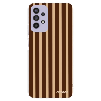 Picasee Samsung Galaxy A32 4G SM-A325F Hülle - Transparentes Silikon - Brown lines