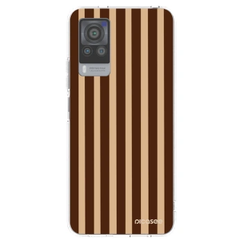Picasee Vivo X60 Pro 5G Hülle - Transparentes Silikon - Brown lines