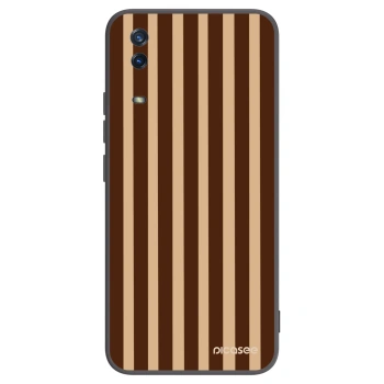 Picasee Vivo Y11s Hülle - Schwarzes Silikon - Brown lines