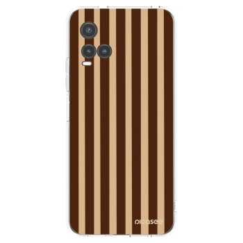 Picasee Vivo Y33s Hülle - Transparentes Silikon - Brown lines