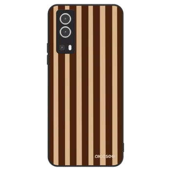 Hülle für Vivo Y72 5G - Brown lines