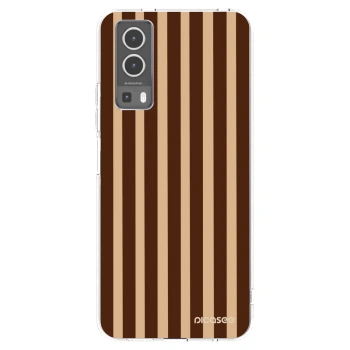 Picasee Vivo Y72 5G Hülle - Transparentes Silikon - Brown lines