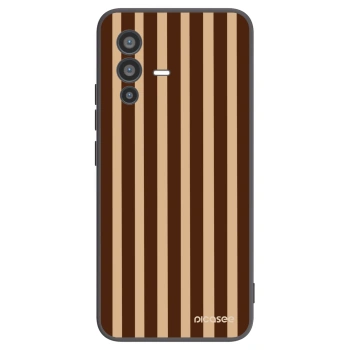 Picasee Vivo V23 5G Hülle - Schwarzes Silikon - Brown lines