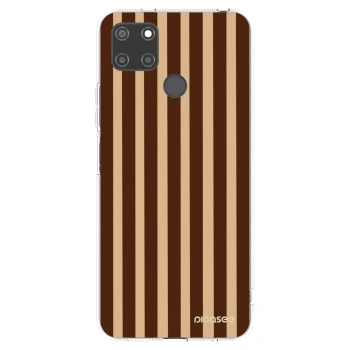 Picasee Realme C21Y Hülle - Transparentes Silikon - Brown lines